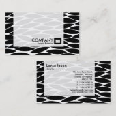 Panel — Abstracte bladeren Visitekaartje (Voorkant / Achterkant)