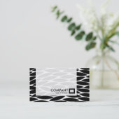 Panel — Abstracte bladeren Visitekaartje (Staand voorkant)