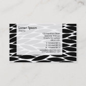 Panel — Abstracte bladeren Visitekaartje (Achterkant)