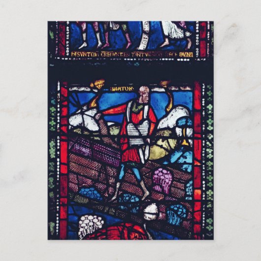 Panel dat de parabel van de Sower weergeeft Briefkaart (Voorkant)