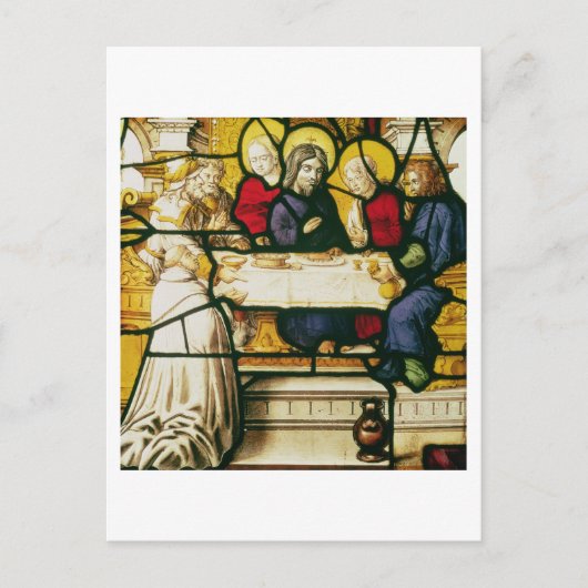 Panel dat St. Andrew afschildert op de Supper in E Briefkaart (Voorkant)