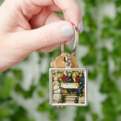 Panel dat St. Andrew afschildert op de Supper in E Sleutelhanger (Hand)