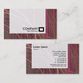 Panel - fractale lijnen visitekaartje (Voorkant / Achterkant)