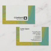 Panel - Geel en blauw marmer Visitekaartje (Voorkant / Achterkant)