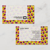 Panel - Hexagon patroon 01 Visitekaartje (Voorkant / Achterkant)