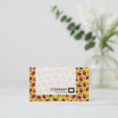 Panel - Hexagon patroon 01 Visitekaartje (Staand voorkant)