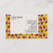 Panel - Hexagon patroon 01 Visitekaartje (Achterkant)