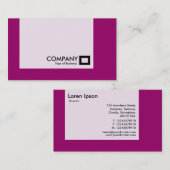 Panel - kleuren - Plum Visitekaartje (Voorkant / Achterkant)
