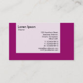 Panel - kleuren - Plum Visitekaartje (Achterkant)