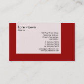 Panel - kleuren - Ruby Red Visitekaartje (Achterkant)