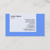 Panel - kleuren - Star - Baby Blue Visitekaartje (Achterkant)