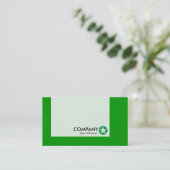 Panel - kleuren - Star - groen met grijs Visitekaartje (Staand voorkant)