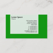 Panel - kleuren - Star - groen met grijs Visitekaartje (Achterkant)