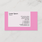 Panel - kleuren - Star - roze Visitekaartje (Achterkant)