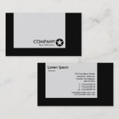 Panel - kleuren - Star - zwart Visitekaartje (Voorkant / Achterkant)