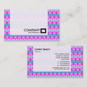 Panel — kleurrijke geometrische visitekaartje (Voorkant / Achterkant)