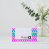 Panel — kleurrijke geometrische visitekaartje (Staand voorkant)