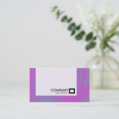 Panel — Magenta en blauw Visitekaartje (Staand voorkant)