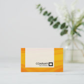 Panel — Oranje crème Visitekaartje (Staand voorkant)