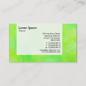 Panel - Schilderd groen II Visitekaartje (Achterkant)