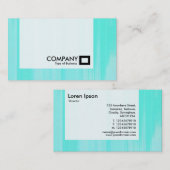 Panel - Schilderd turquoise Visitekaartje (Voorkant / Achterkant)