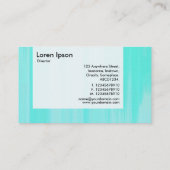 Panel - Schilderd turquoise Visitekaartje (Achterkant)