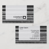 Panel - Striped Abstract Visitekaartje (Voorkant / Achterkant)