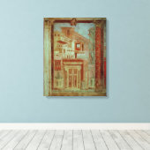 Panel van Cubiculum uit de slaapkamer van de Canvas Afdruk (Insitu (Houten vloer))