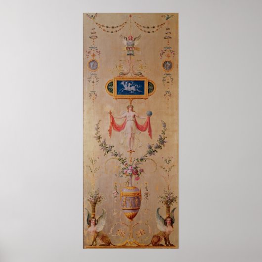 Panel van de boudoir van Marie-Antoinette Poster (Voorkant)