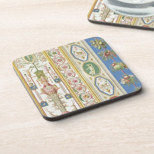 Panel van Raphael Loggia bij het Vaticaan, engr Bier Onderzetter (Linkerzijde)