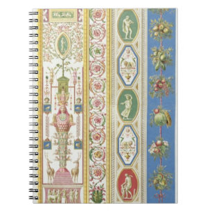 Panel van Raphael Loggia bij het Vaticaan, engr Notitieboek