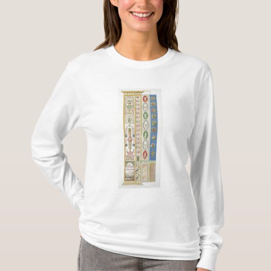 Panel van Raphael Loggia bij het Vaticaan, engr T-shirt (Voorkant)