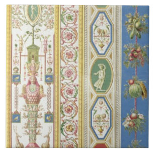 Panel van Raphael Loggia bij het Vaticaan, engr Tegeltje