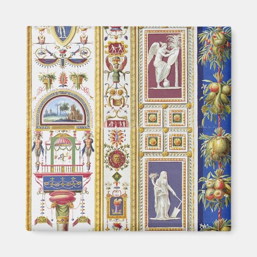 Panel van Raphael Loggia in het Vaticaan, van Magneet (Voorkant)