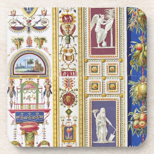 Panel van Raphael Loggia in het Vaticaan, van Onderzetter (Voorkant)