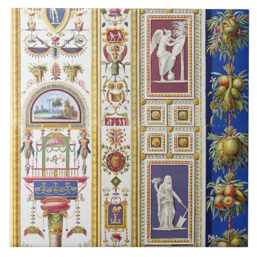 Panel van Raphael Loggia in het Vaticaan, van Tegeltje (Voorkant)
