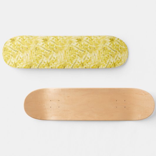 Paneled Gold Persoonlijk Skateboard (Horizontaal)