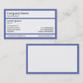 Panelen - Blauw stucwerk Visitekaartje (Voorkant / Achterkant)