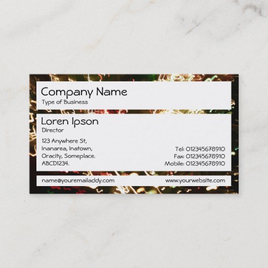 Panelen - Fiber Optic Lamp Visitekaartje (Voorkant)