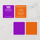 Panelen - Paarse en Oranje Visitekaartje (Voorkant / Achterkant)