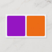 Panelen - Paarse en Oranje Visitekaartje (Achterkant)