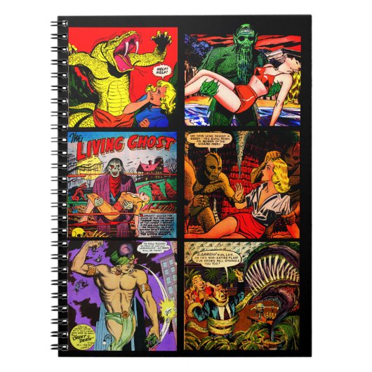 panelen voor horrorkunst uit de jaren '50 notitieboek (Voorkant)