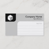 Panelen - zwart en grijs visitekaartje (Achterkant)
