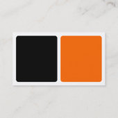 Panelen - Zwart, Sinaasappel en wit Visitekaartje (Achterkant)