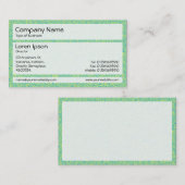 Panels 02 - Geel groen en Blauw Stipple Visitekaartje (Voorkant / Achterkant)