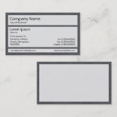 Panels 02 - Goudpapier Dk grijs Visitekaartje (Voorkant / Achterkant)