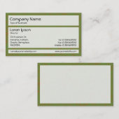 Panels 02 - Groen en bruin Stipple Visitekaartje (Voorkant / Achterkant)