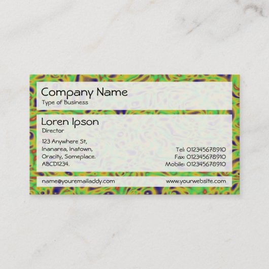 Panels 02 - Groene marmering Visitekaartje (Voorkant)