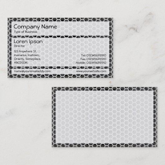 Panels 02 - Honeycomb Visitekaartje (Voorkant / Achterkant)