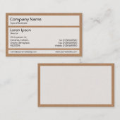 Panels 02 - Kartonnen doos Textuur Visitekaartje (Voorkant / Achterkant)